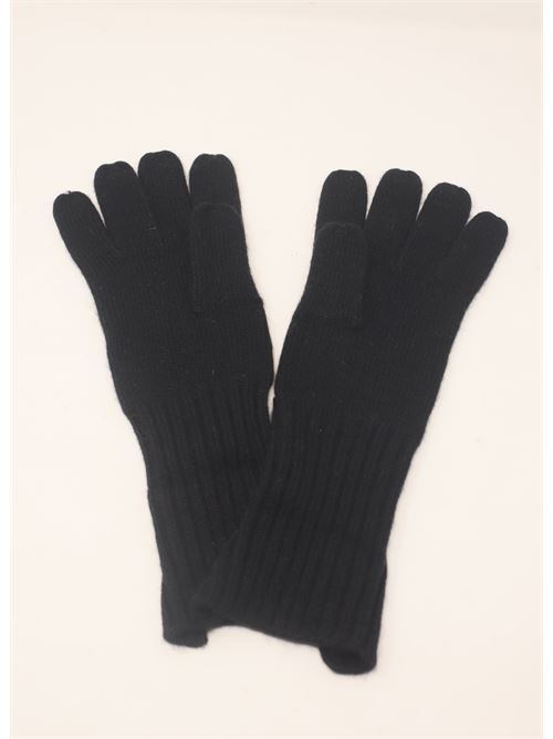 Guanti cashmere con dorso in pelle rosa-corallo Art Tricot | GUANTILUNGHIPELLECACHEMIREROSACORAL